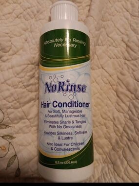 No Rinse Hair Conditioner, 8 Oz Alcohol Free